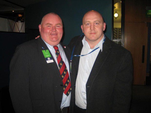 Scott Glynn with Keith Woods