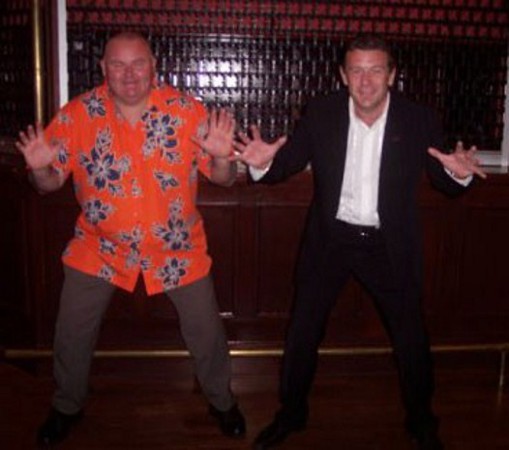 Scott Glynn with Andy Goram